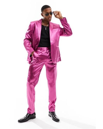 ASOS Skinny Suit Jacket - Pink