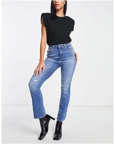 ONLY Charlie Ankle Kick Flare Jeans - Blue