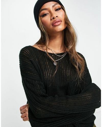 ASOS Longline Sweater - Black