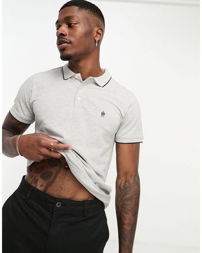 French Connection Single Tipped Pique Polo - White