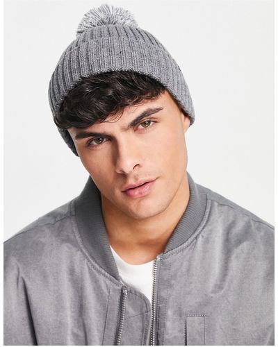 Consigned Bobble Beanie - Grey