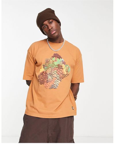 LEVIS SKATEBOARDING Levi's - skate - t-shirt avec motif logo sur la poitrine - orange