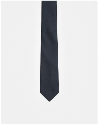 French Connection Plain-woven Tie - Blue