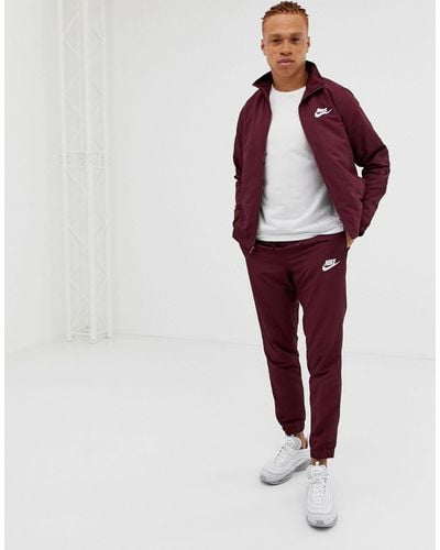 Nike Woven Tracksuit Set - Red