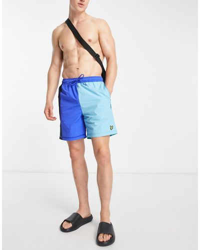 Lyle & Scott Zwemshort Met Kleurvlakken - Blauw