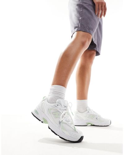 New Balance 530 - sneakers bianche e verde pastello - Bianco
