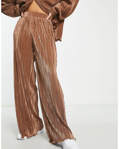Bailey Rose Pantalones color holgados - Marrón