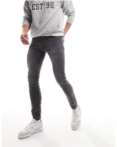 Only & Sons Warp Skinny Jeans - Grey