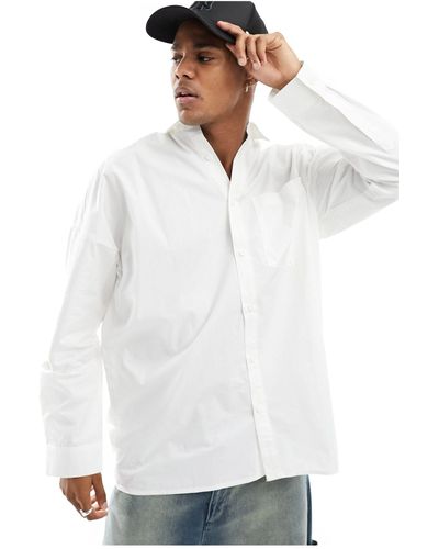 Collusion Oversized Shirt - White