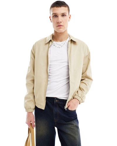 Pull&Bear Stwd - giacca color pietra - Bianco