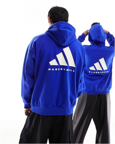 adidas Originals Adidas Basketball Hoodie - Blue