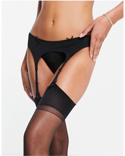 Jonathan Aston Seduction Set Stockings And Suspender - Black