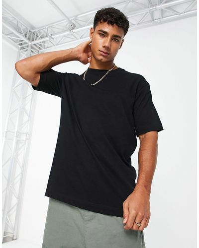 SELECTED Oversized Heavy Weight T-shirt - Black