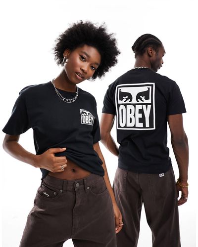 Obey Camiseta negra unisex icon eyes 2 - Negro