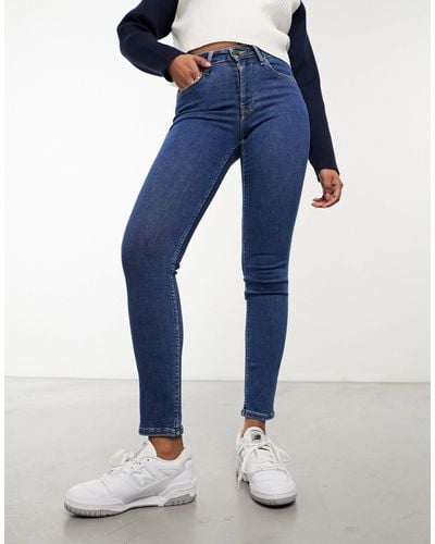 Lee Jeans Forever Fit Skinny High Waisted Jean - Blue