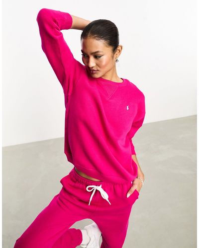 Polo Ralph Lauren Icon Logo Arctic Fleece Sweatshirt - Pink
