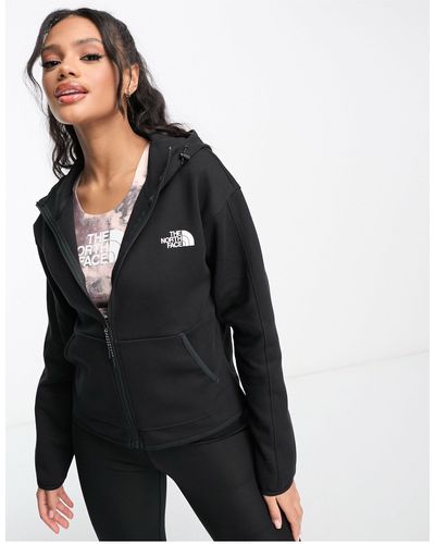 The North Face Tech Zip Up Hoodie - Black