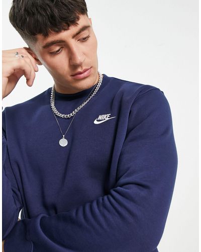 Nike Club - Sweatshirt Met Ronde Hals - Blauw