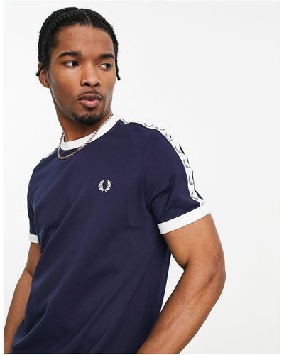 Fred Perry Taped Ringer T-shirt - Blue