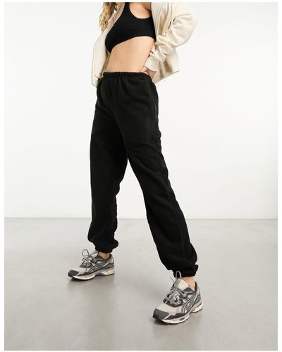 The Couture Club Teddy Fleece Trackies - Black