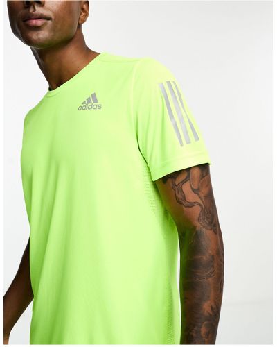 adidas Originals Adidas - Harlopen - Own The Run - T-shirt - Groen
