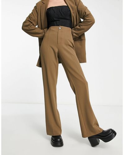ONLY Tailored Flared Pants - Brown