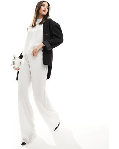 In The Style Textured Trouser Co-ord - White