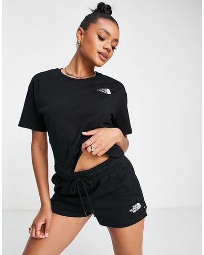 The North Face Simple Dome - Cropped T-shirt - Zwart