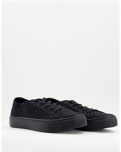 ASOS Dizzy Lace Up Sneakers - Black
