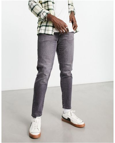 SELECTED – toby – schmal zulaufende jeans mit schmalem schnitt - Blau
