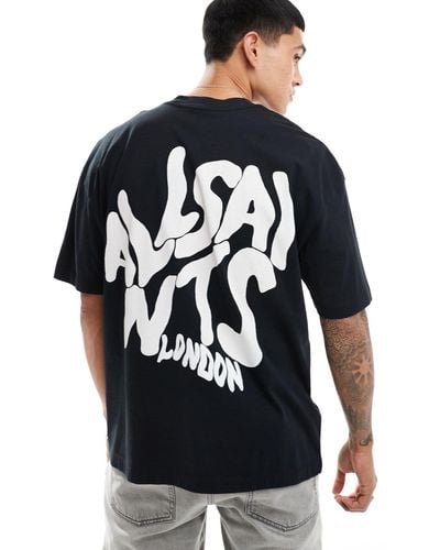 AllSaints Orlando Back Print T-shirt - Blue