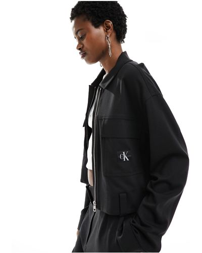 Calvin Klein Sobrecamisa negra utilitaria milano - Negro