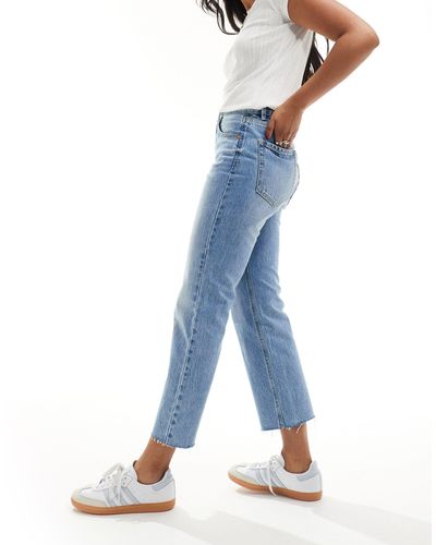 Stradivarius Jeans cropped medio - Blu