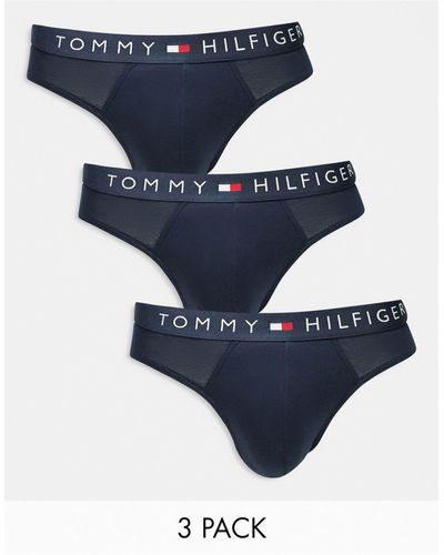 Tommy Hilfiger – original – 3er-pack slips - Blau