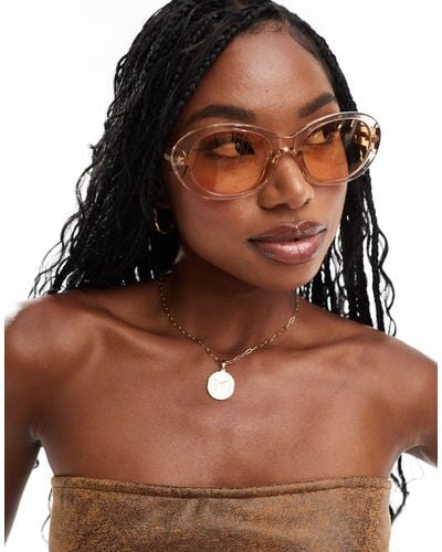 A.Kjærbede Anma Round Sunglasses - Brown