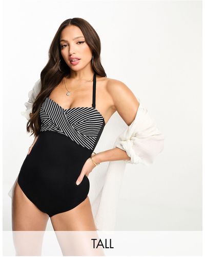 Figleaves Tall Strapless Swimsuit - Black