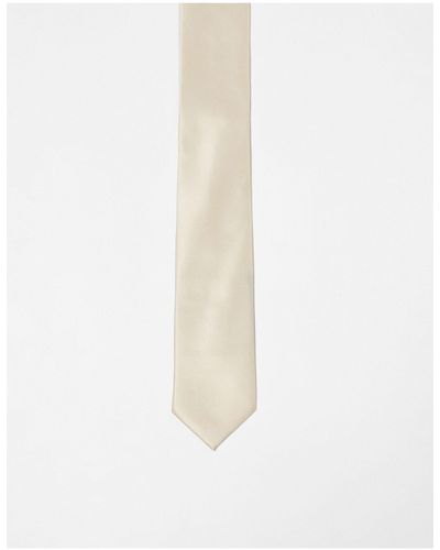 ASOS Cravatta standard color pietra - Bianco