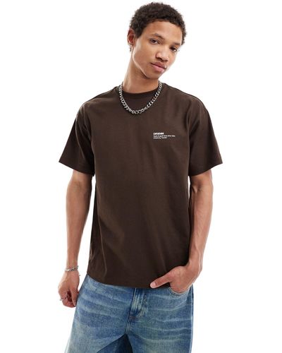 Dr. Denim Trooper Relaxed Fit T-shirt - Brown