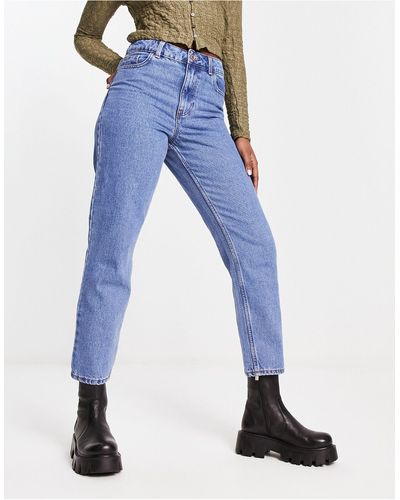 New Look – mom-jeans - Blau