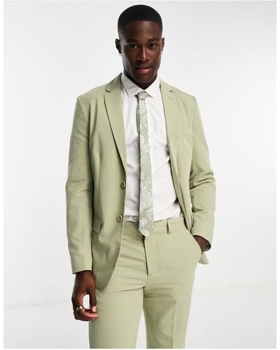 Only & Sons Slim Suit Jacket - White