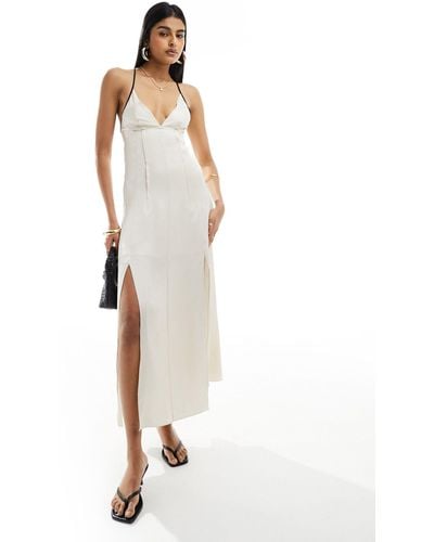 & Other Stories Strappy Maxi Dress With Low Back - White