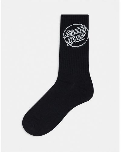 Santa Cruz Logo Socks - Black