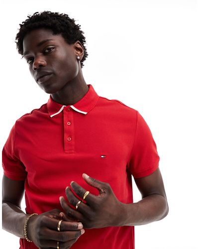 Tommy Hilfiger Regular Fit Polo - Red