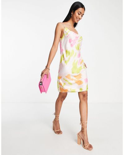 Vero Moda Satin Cami Mini Dress - Multicolor