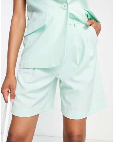 Vero Moda Tailored Suit Shorts - Green