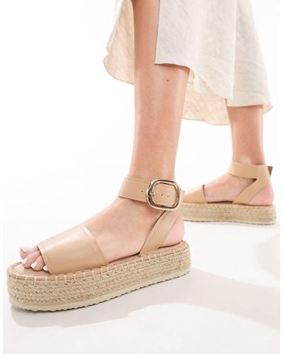 ASOS Jinny Espadrilles With Oval Buckle - Black