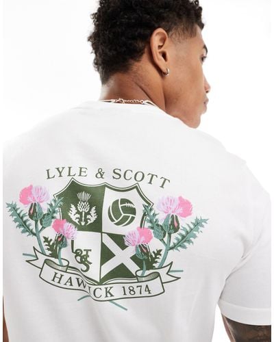 Lyle & Scott Thistle Club Back Print T-shirt - White