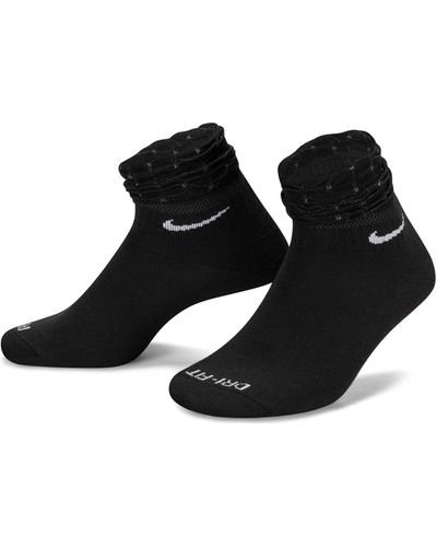 Nike Everyday Plus Cushioned Frilly Socks - Black