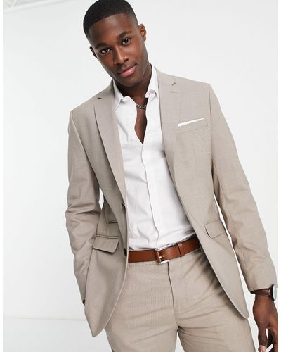 SELECTED Slim Fit Suit Jacket - Natural