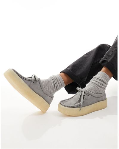 Clarks Zapatos oscuro con suela cupsole - Gris